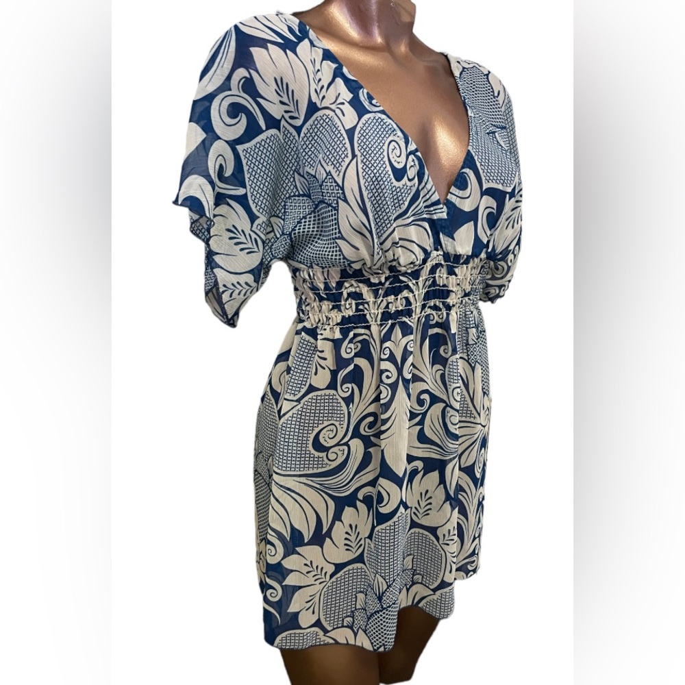 e.n.v Smock Waist Sheer Coverup